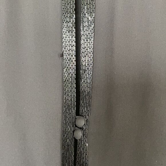 Parker silk beaded blouse sheet top black small - Picture 13 of 15